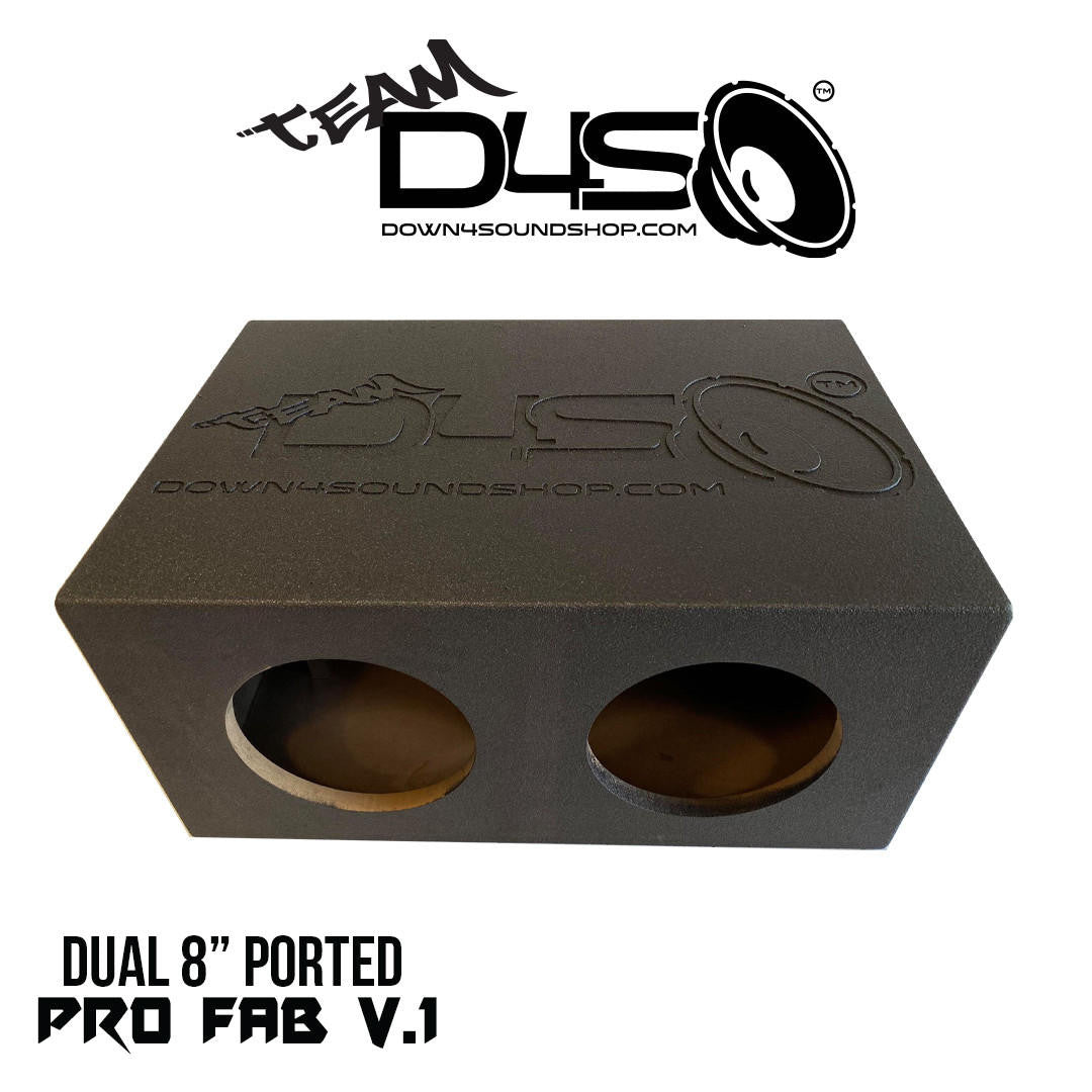 Down4Sound PRO-FAB 2 8 2 8 SUB Box Dual 8-INCH Ported Subwoofer Enclosure Box