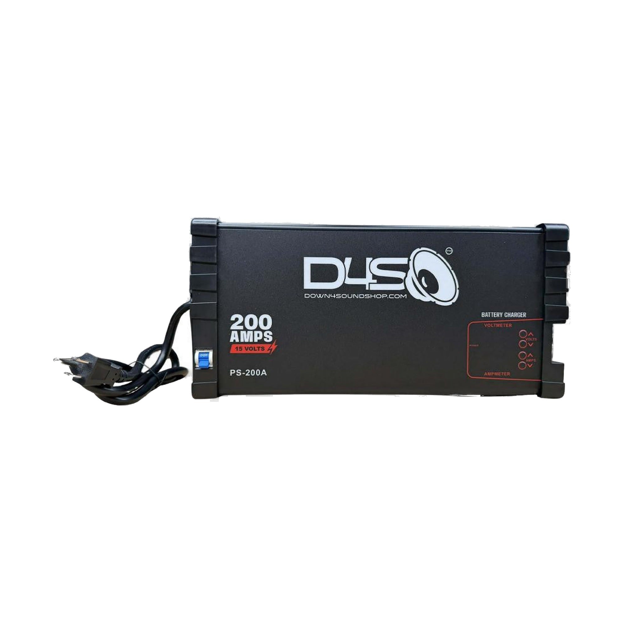 Down4Sound 200A Smart Power Supply - 12V Car Audio Power Supply & Battery Charger (13.8V - 15V Output)