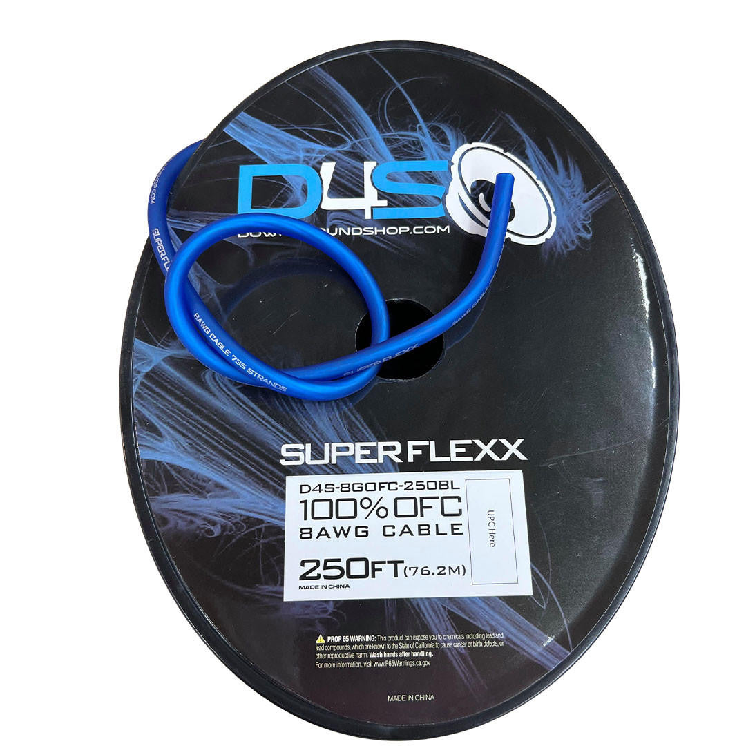 Down4Sound 250FT 8G Tinned OFC Wire