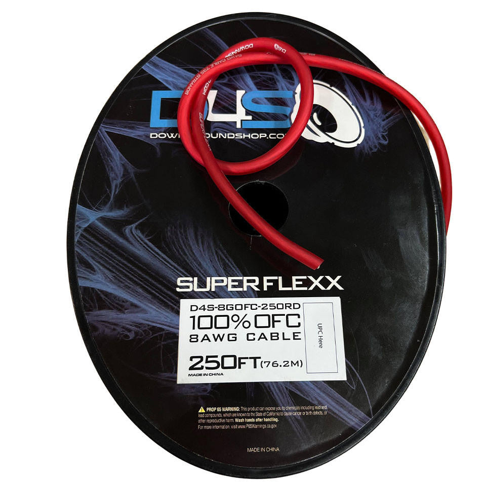Down4Sound 250FT 8G Tinned OFC Wire