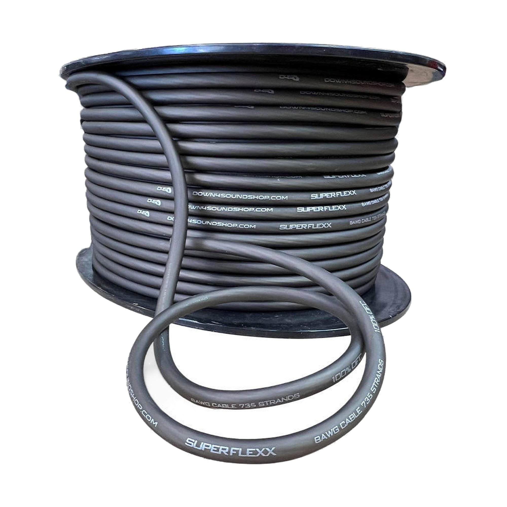 Down4Sound 250FT Tinned 8G OFC Wire (black)