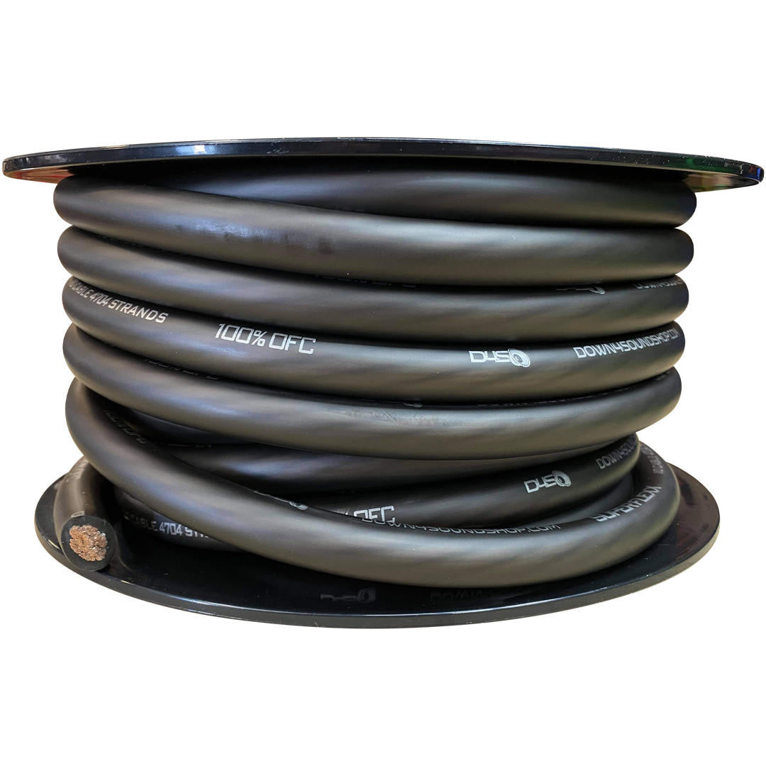 Down4Sound 50FT 1/0 Tinned OFC Wire