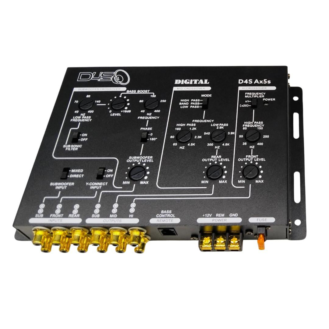 Down4Sound D4S-AX5S 5-WAY Digital Powered Crossover Signal Processor