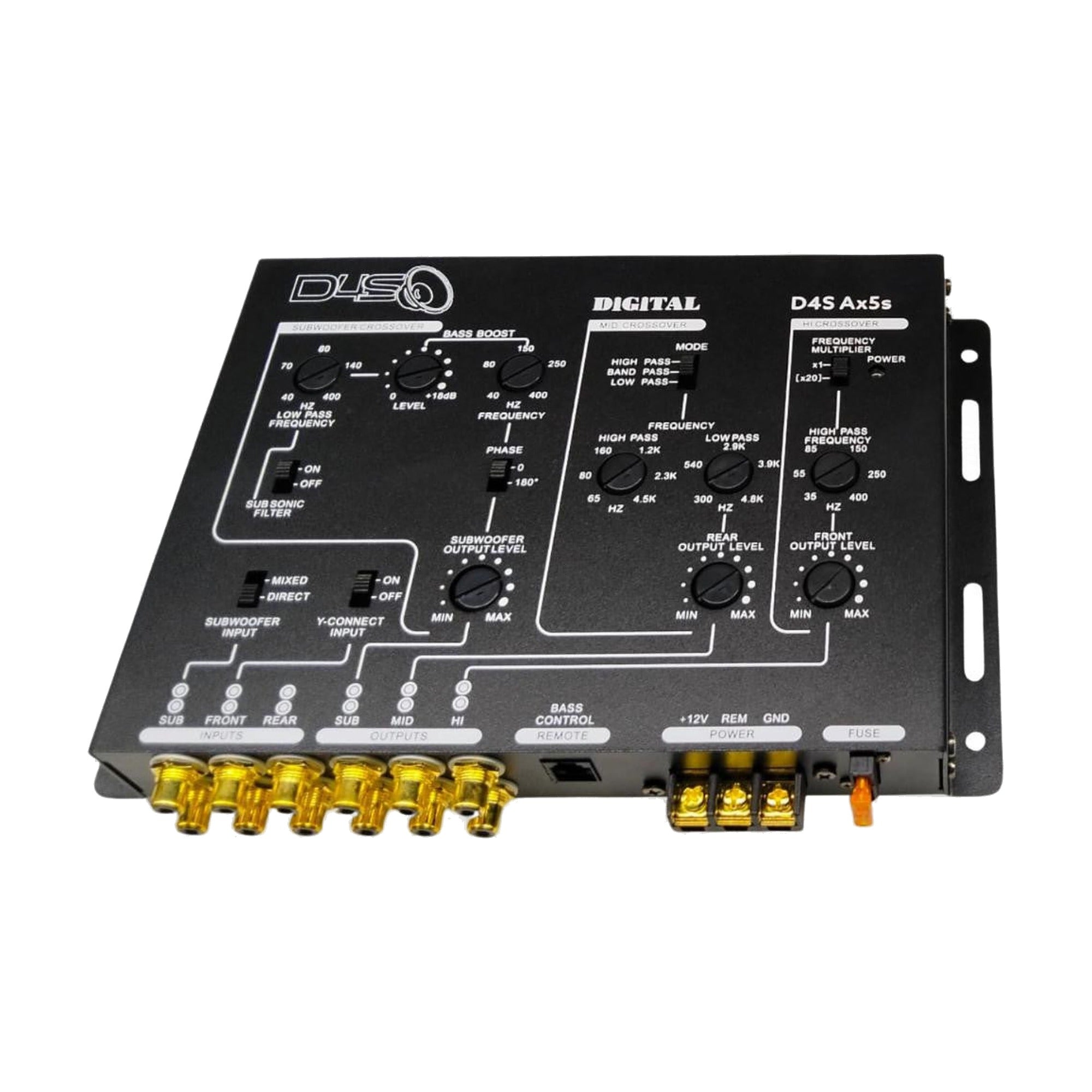 Down4Sound D4S-AX5S 5-WAY Digital Powered Crossover Signal Processor