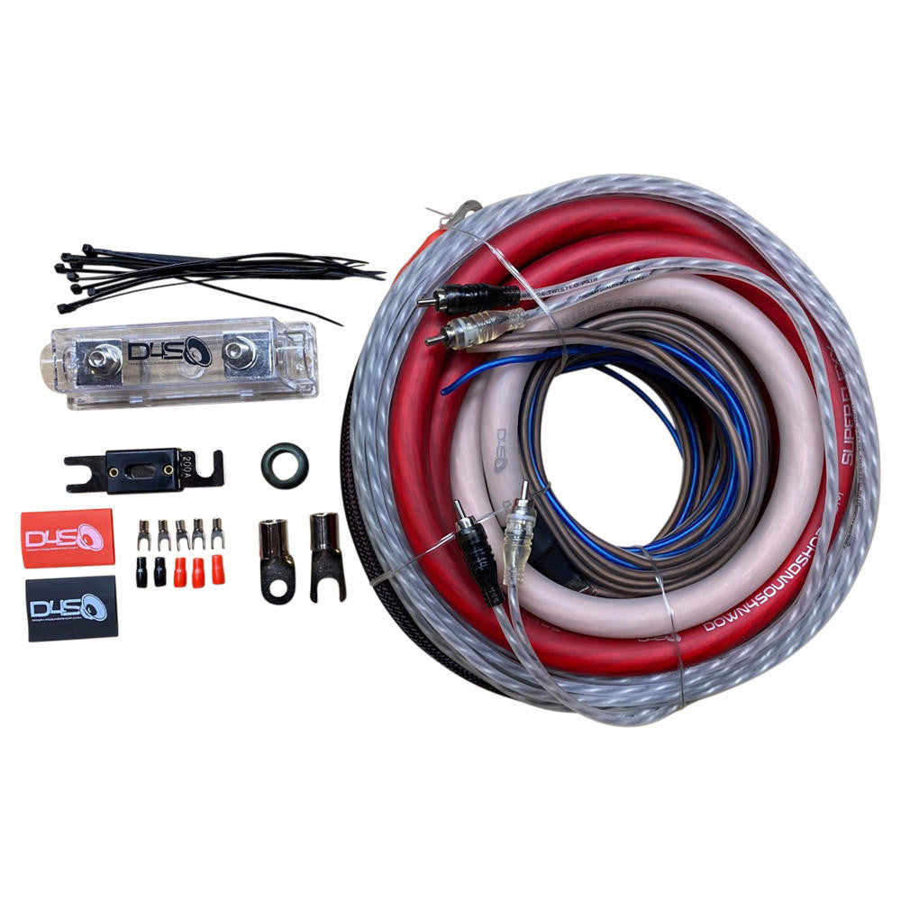 Down4Sound 0 Gauge CCA Amplifier Install Kit
