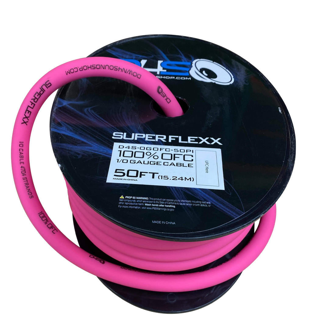 Down4Sound 50 FT 1/0 Tinned OFC Wire
