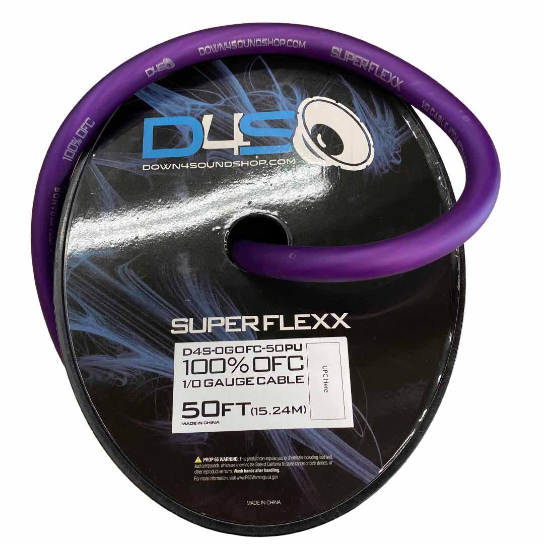 Down4Sound 50 FT 1/0 Tinned OFC Wire
