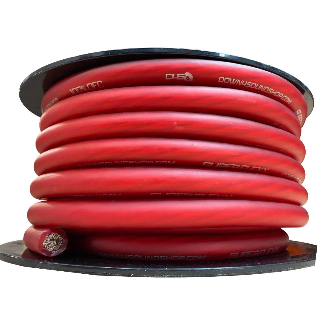 Down4Sound 50FT 1/0 OFC Tinned Wire