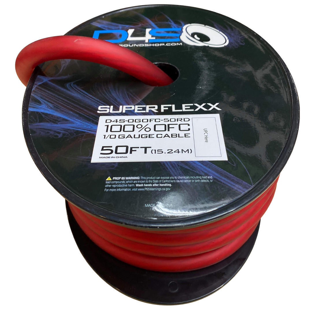 Down4Sound 50FT 1/0 OFC Tinned Wire