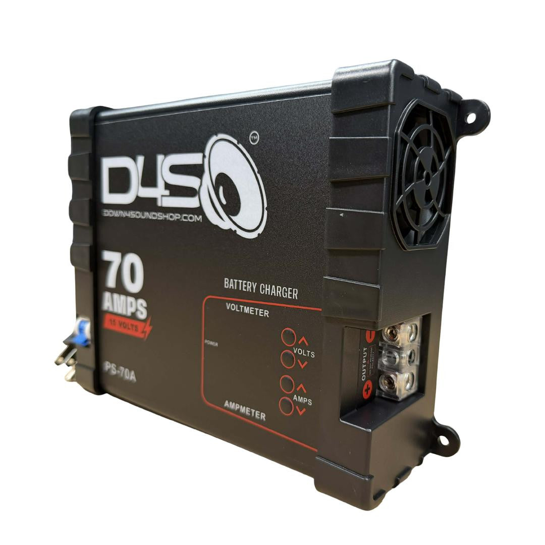 Down4Sound 70A Smart Power Supply - 12V Car Audio Power Supply & Battery Charger (13.8V - 15V Output)