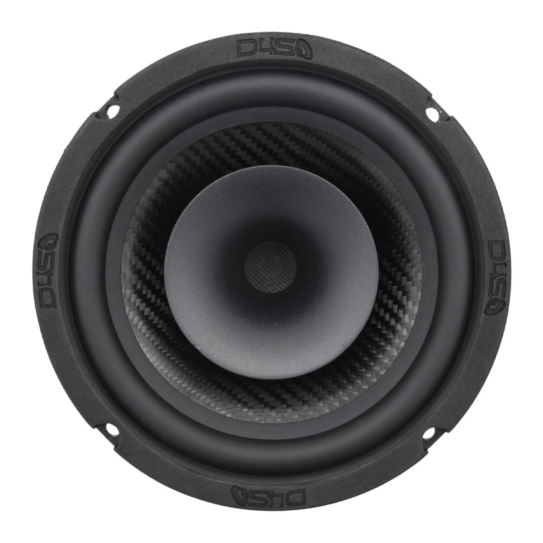 Down4Sound CFX-PROX654H - 6.5" Carbon Fiber NEO 2-WAY Full Range Pro Audio Water Resistant Coaxial Speaker 200W RMS 4 OHM