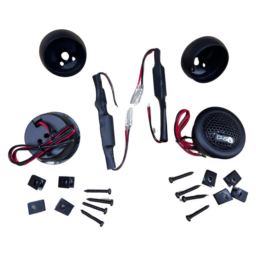 Down4Sound CFXT1 - 1 Inch Car Audio Tweeters - 80W RMS (pair)