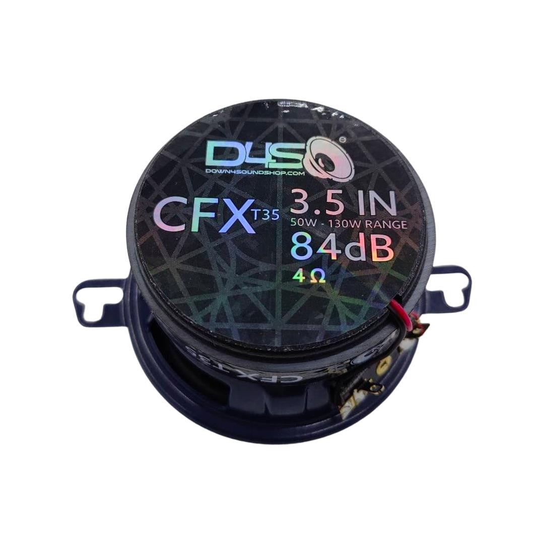 Down4Sound CFXT35 - 3.5 Inch Car Audio Speakers - 130W RMS (pair)