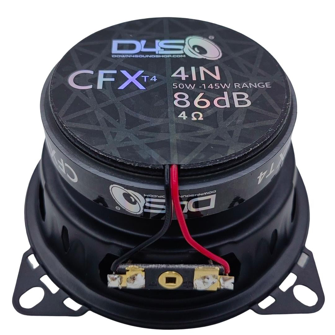 Down4Sound CFXT4 - 4 Inch Car Audio Speakers - 145W RMS (pair)
