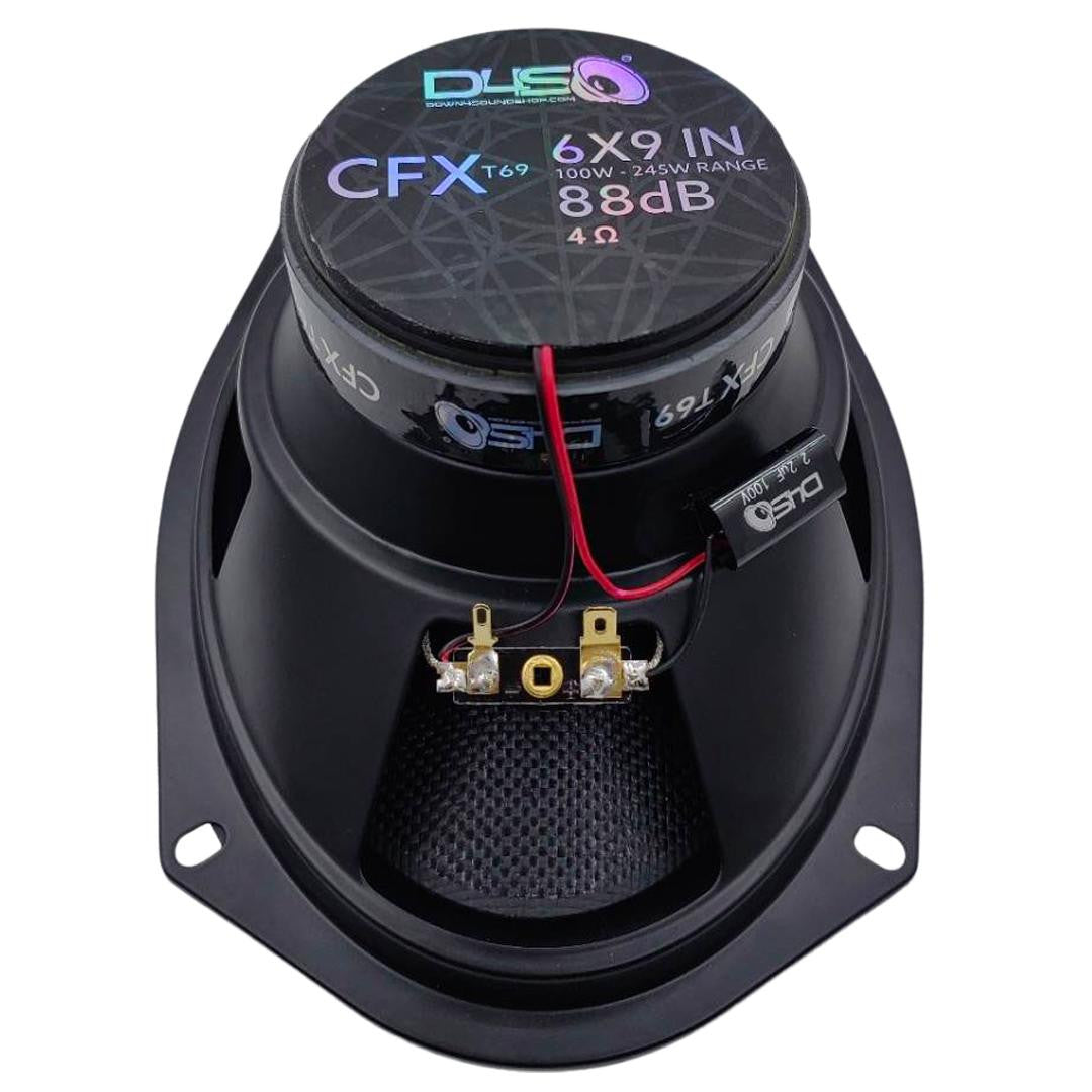 Down4Sound CFXT69 - 6X9 Inch Car Audio Speakers - 245W RMS (pair)