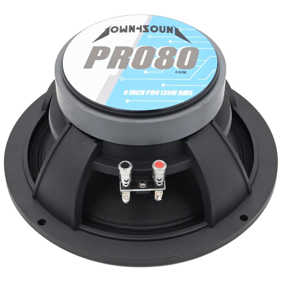 Down4Sound D4S-PRO804 - 8" Pro Audio Driver HIGH-PERFORMANCE Audio Driver 120W RMS 4 OHM Speaker