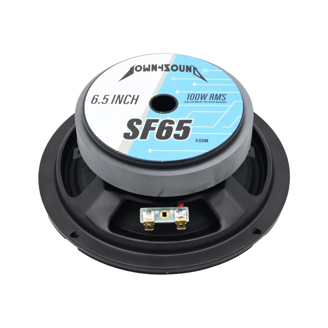 Down4Sound D4S-SF654 - 6.5" Shallow Mount Midrange Speaker HIGH-PERFORMANCE Audio Driver 100W RMS 4 OHM