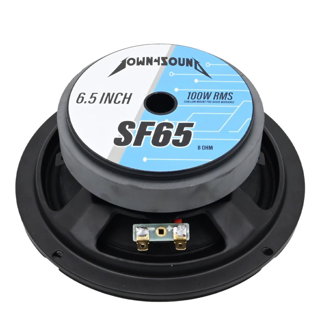 Down4Sound D4S-SF658 - 6.5" Shallow Mount Midrange Speaker HIGH-PERFORMANCE Audio Driver 100W RMS 8 OHM
