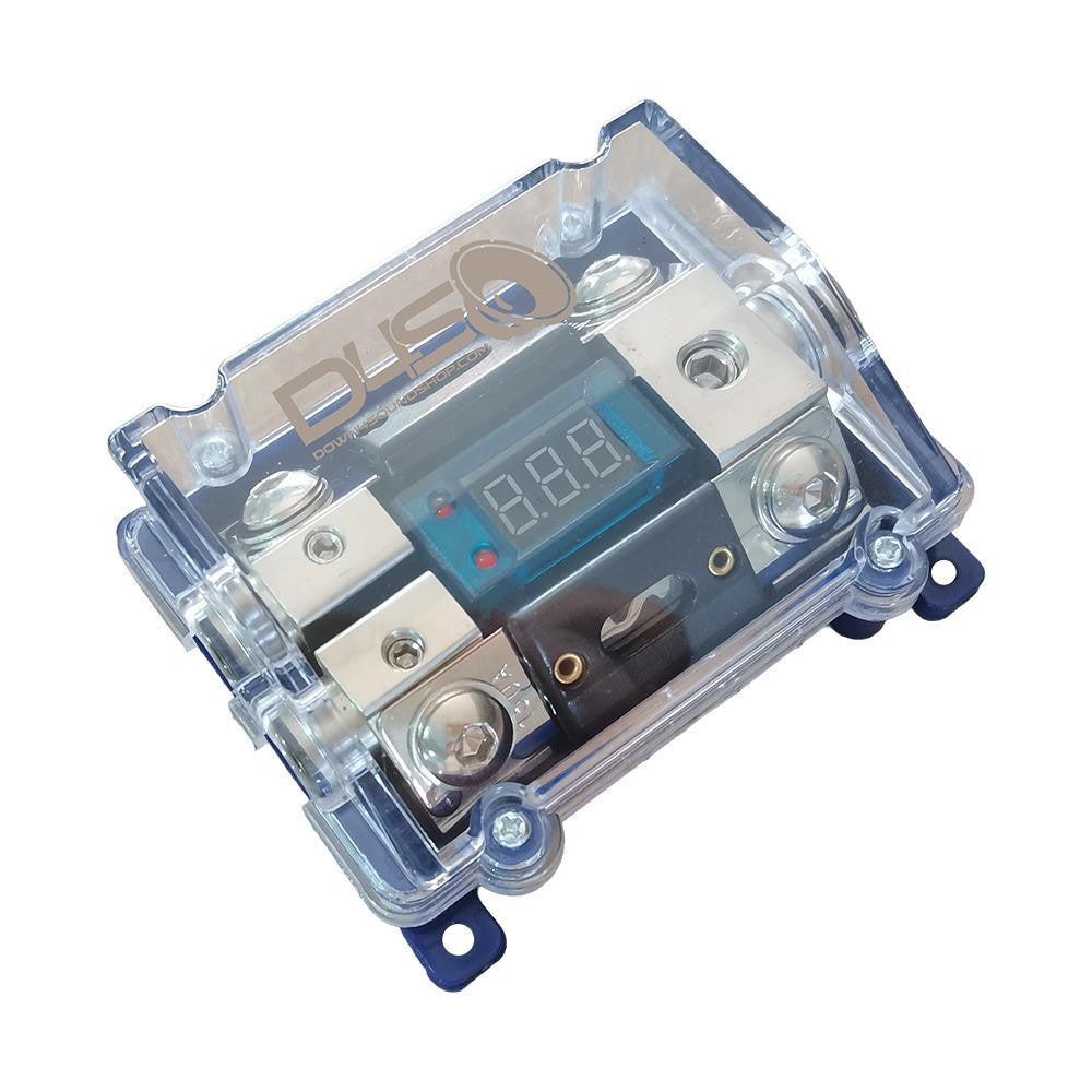 Down4Sound Dual ANL Fuse Holder W Volt Meter D4S-ANL1024