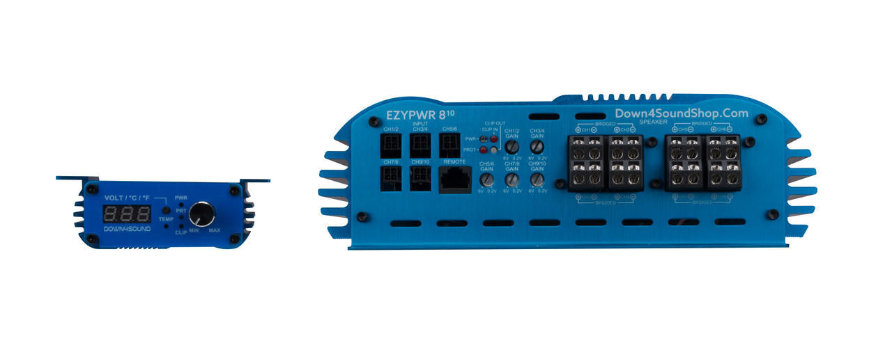 Down4Sound Ezypwr 810 4000W RMS 10 Channel Amplifier