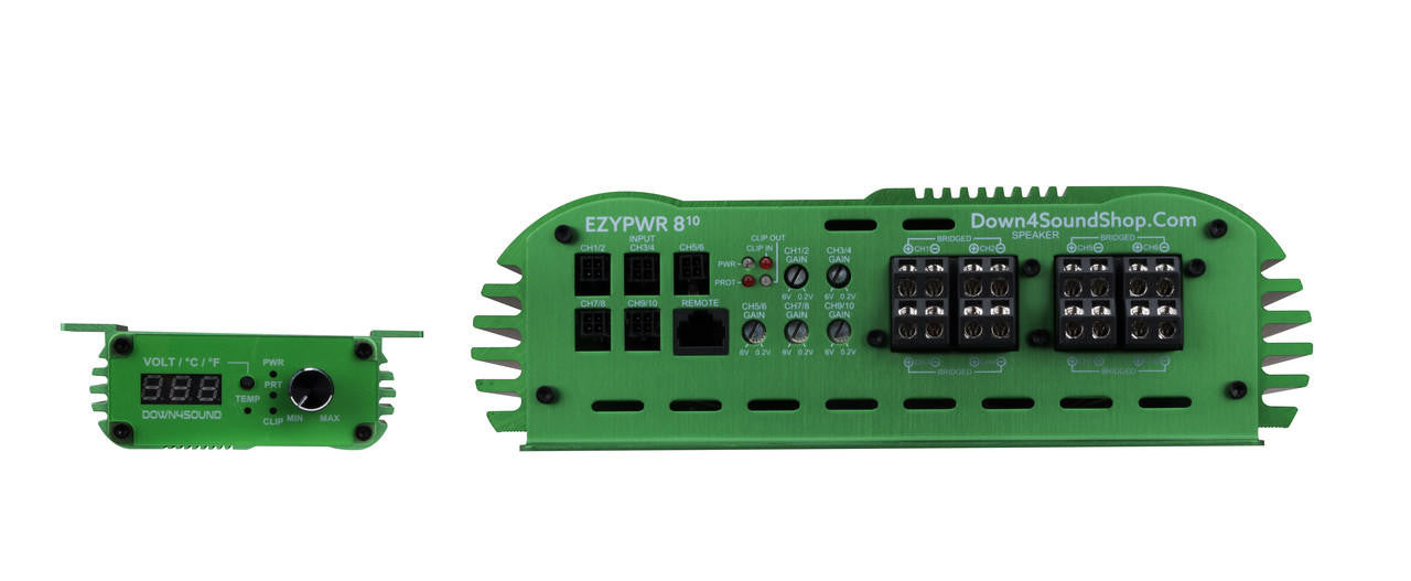 Down4Sound Ezypwr 810 4000W RMS 10 Channel Amplifier