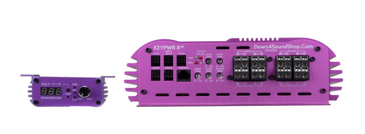 Down4Sound Ezypwr 810 4000W RMS 10 Channel Amplifier