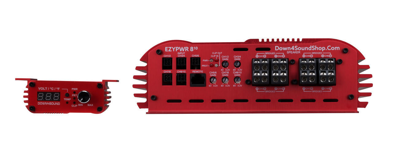 Down4Sound Ezypwr 810 4000W RMS 10 Channel Amplifier