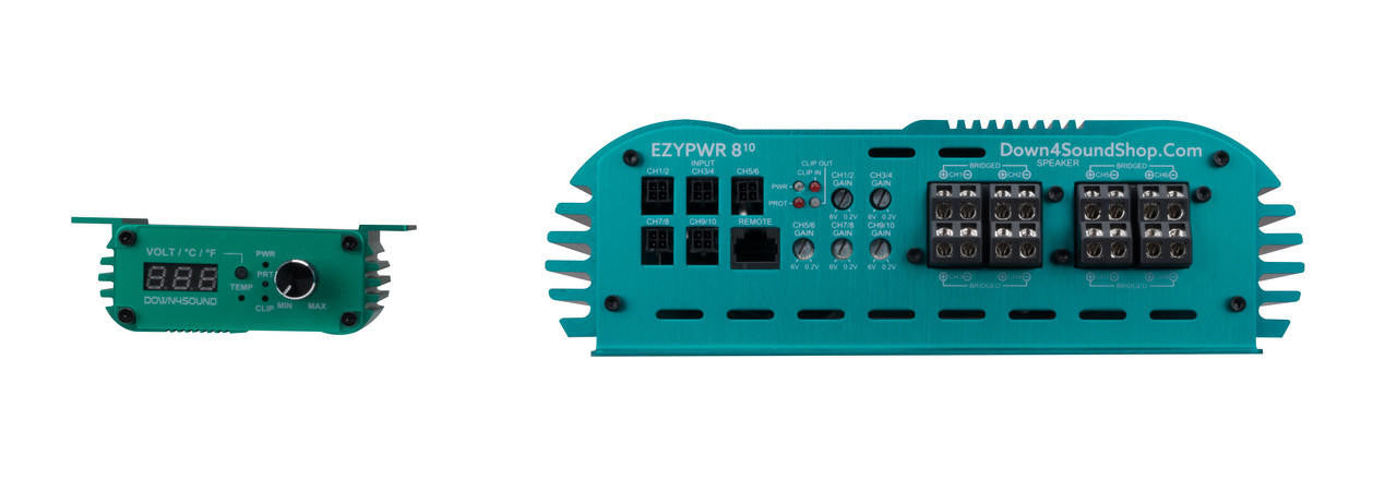 Down4Sound Ezypwr 810 4000W RMS 10 Channel Amplifier