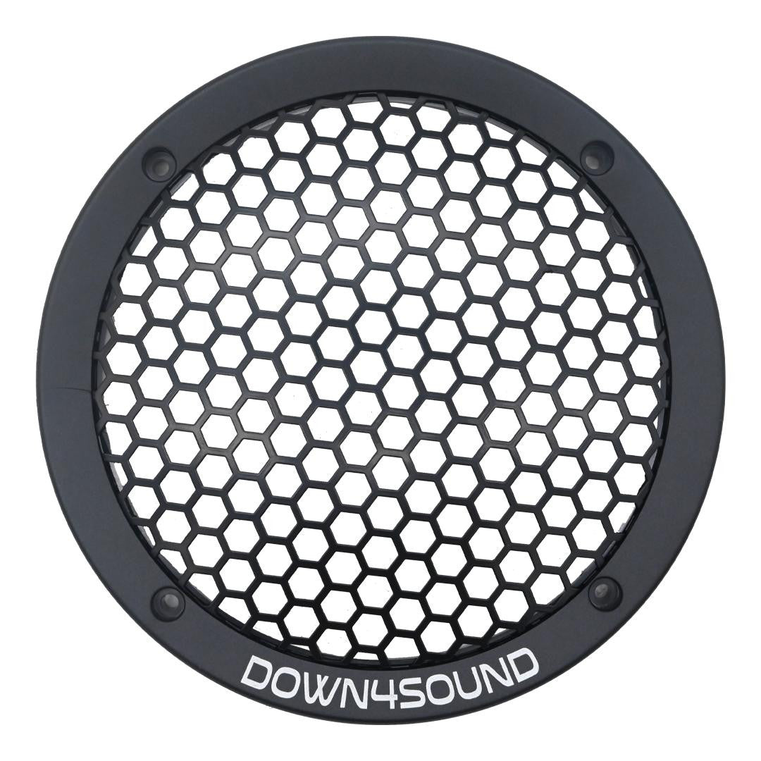 Down4Sound HEXI-GRILL 61B - 6.5 Inch Speaker Grills - Black - Single