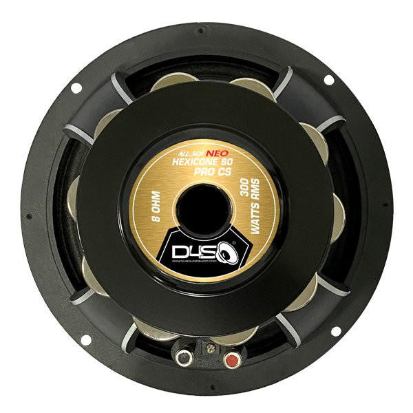 Down4Sound Hexicone NEO Hexipro 80 CS8 All SZN - 8" Carbon Fiber Pro Audio Speaker 300W RMS 8 OHM