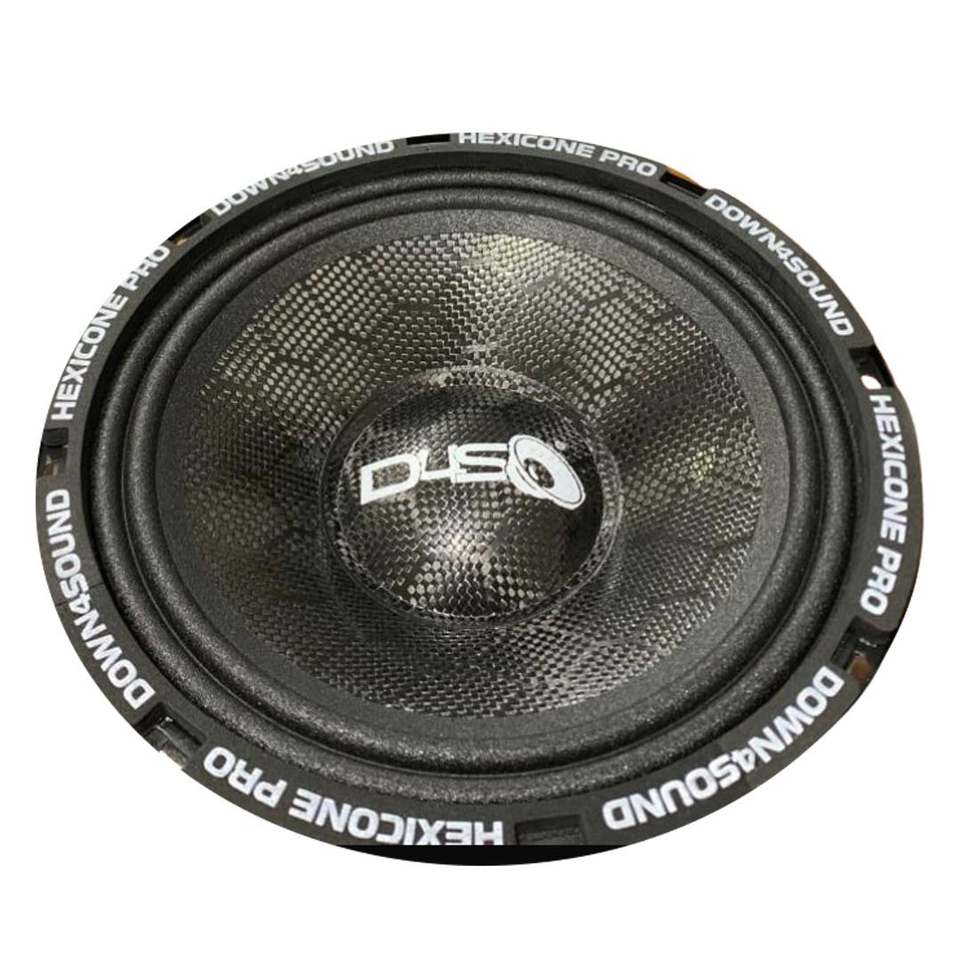 Down4Sound Hexicone Pro 100 SS8 All SZN - 10" Carbon Fiber Pro Audio Speaker 300W RMS 8 OHM