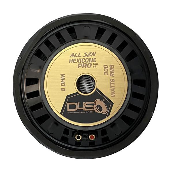 Down4Sound Hexicone Pro 100 SS8 All SZN - 10" Carbon Fiber Pro Audio Speaker 300W RMS 8 OHM