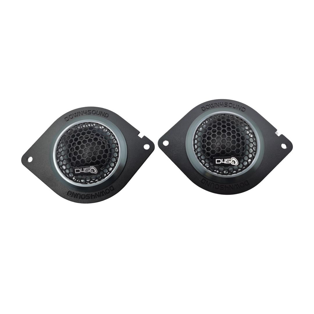 Down4Sound JFXTW1 - 1 Inch Car Audio Silk Dome Tweeters - 100W RMS (pair)