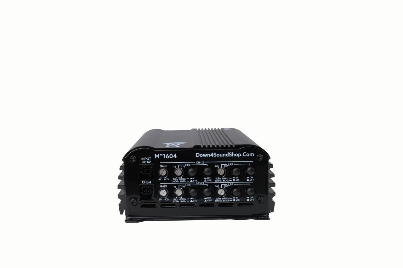 Down4Sound MM1604 (mini Maxx) - 600W RMS Mini 4 Channel Car Audio Amplifier