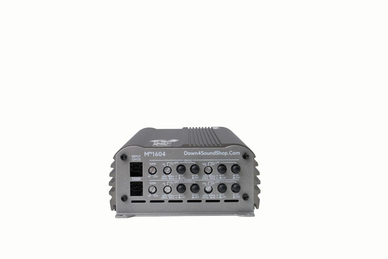 Down4Sound MM1604 (mini Maxx) - 600W RMS Mini 4 Channel Car Audio Amplifier