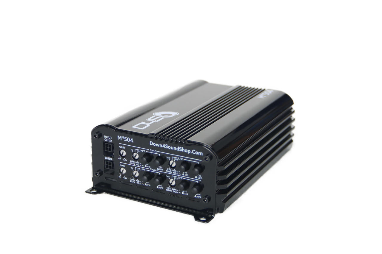 Down4Sound MM504 (mini Maxx) - 300W RMS Mini 4 Channel Amplifier
