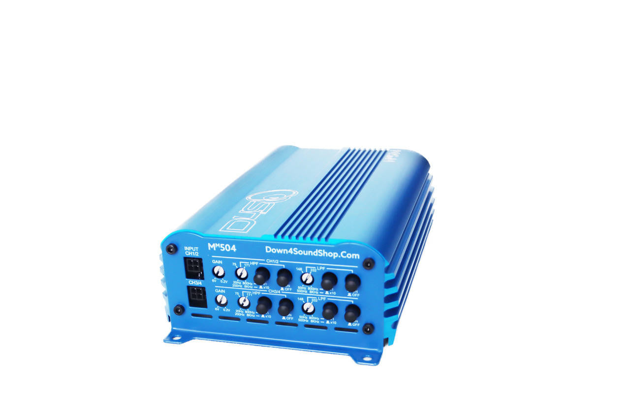 Down4Sound MM504 (mini Maxx) - 300W RMS Mini 4 Channel Amplifier