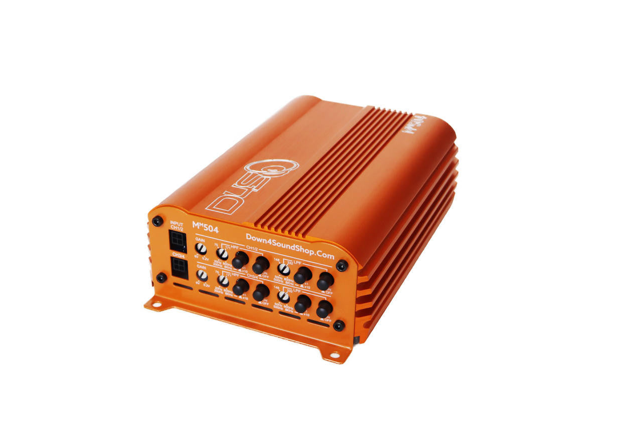 Down4Sound MM504 (mini Maxx) - 300W RMS Mini 4 Channel Amplifier