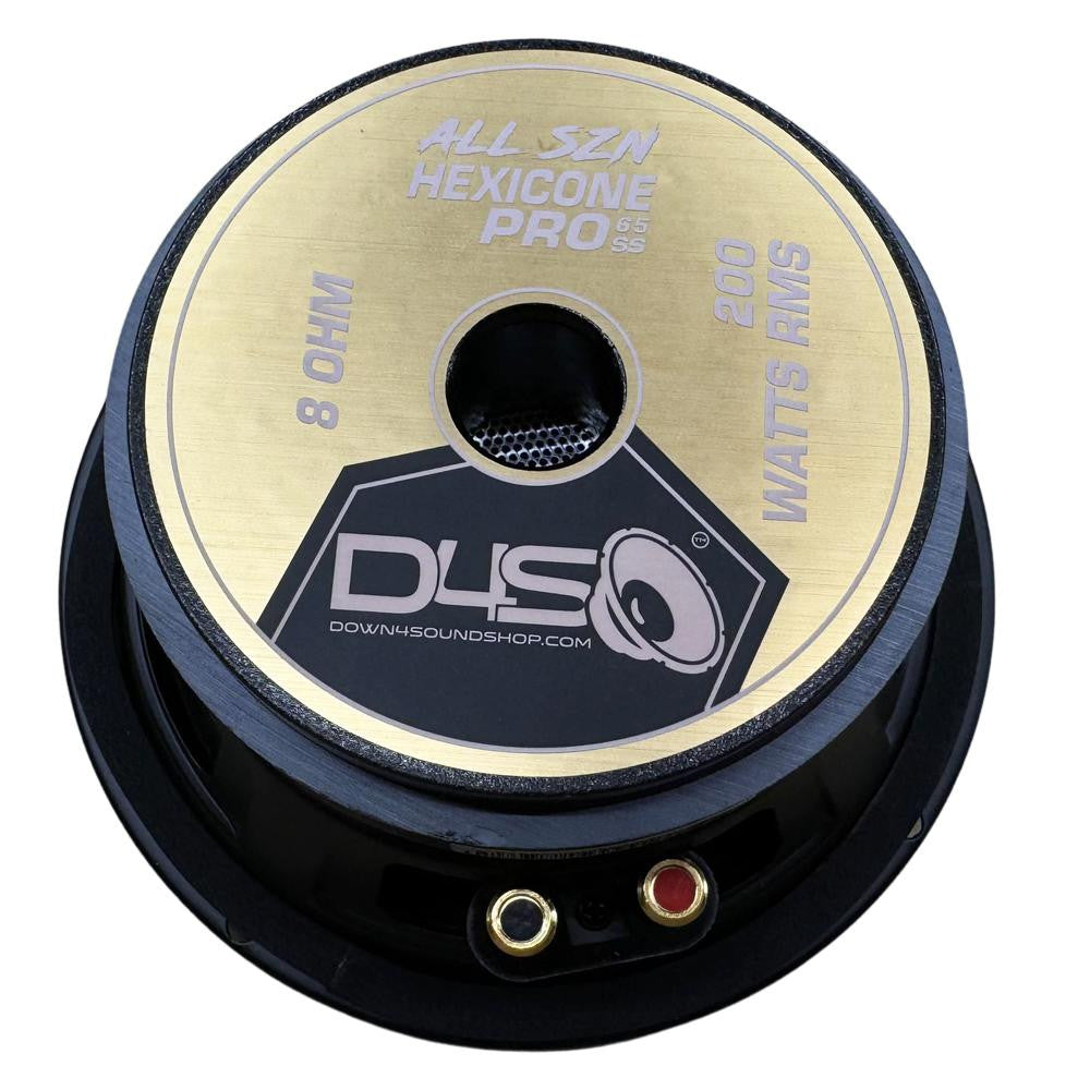 Down4Sound Hexicone Pro 6.5 SS8 All SZN 6.5" Carbon Fiber Pro Audio Speaker 200W RMS 8 OHM