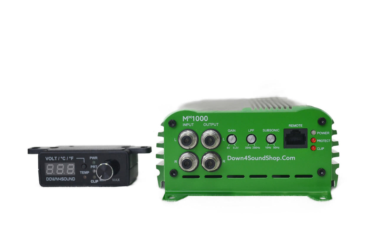 Down4Sound MM1000 (mini Maxx) - 1000W RMS Mini Car Audio Amplifier