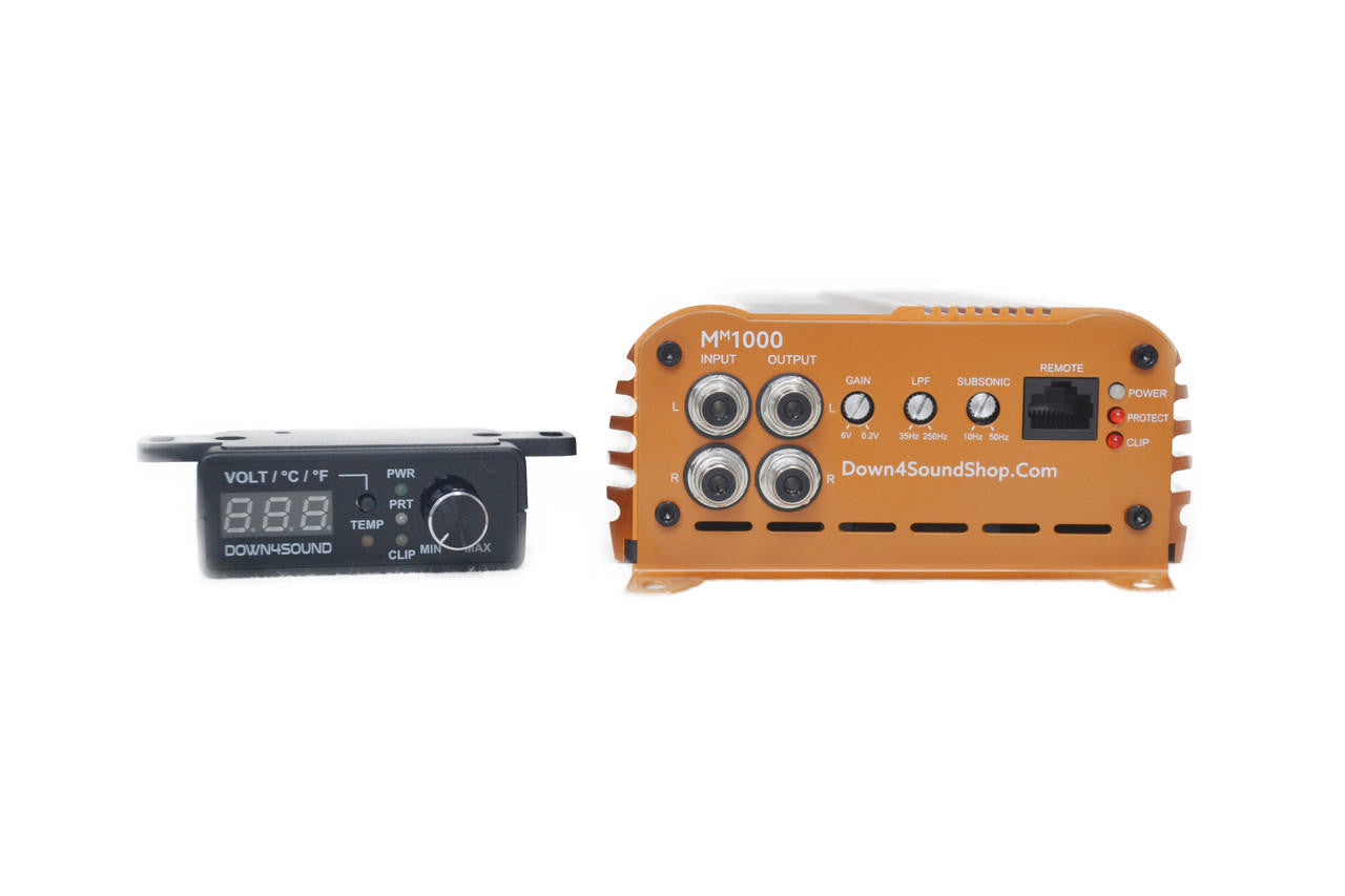 Down4Sound MM1000 (mini Maxx) - 1000W RMS Mini Car Audio Amplifier