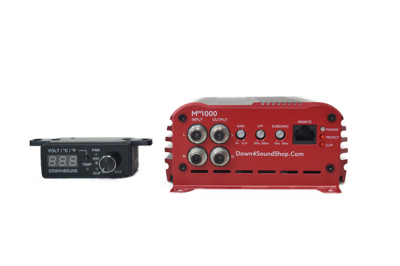 Down4Sound MM1000 (mini Maxx) - 1000W RMS Mini Car Audio Amplifier