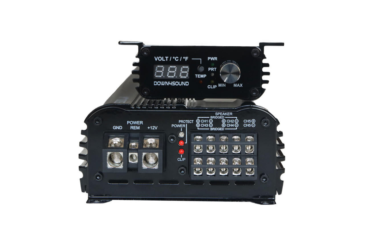 Down4Sound MM1005 (mini Maxx) - 1100W RMS Mini 5 Channel Amplifier