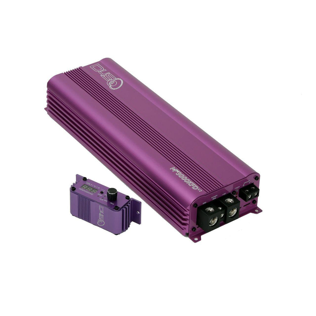 Down4Sound MM3000KFD V2 Mini Maxx Monoblock Amplifier 3000W RMS - Purple