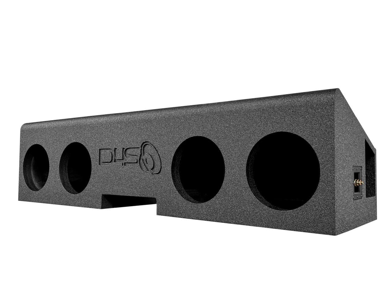 Down4Sound PRO-FAB - Birch - 4X 8-INCH Ported Subwoofer Enclosure - 19+ GM/CHEVY Crew CAB - 2.5-INCH Seat Lift Required