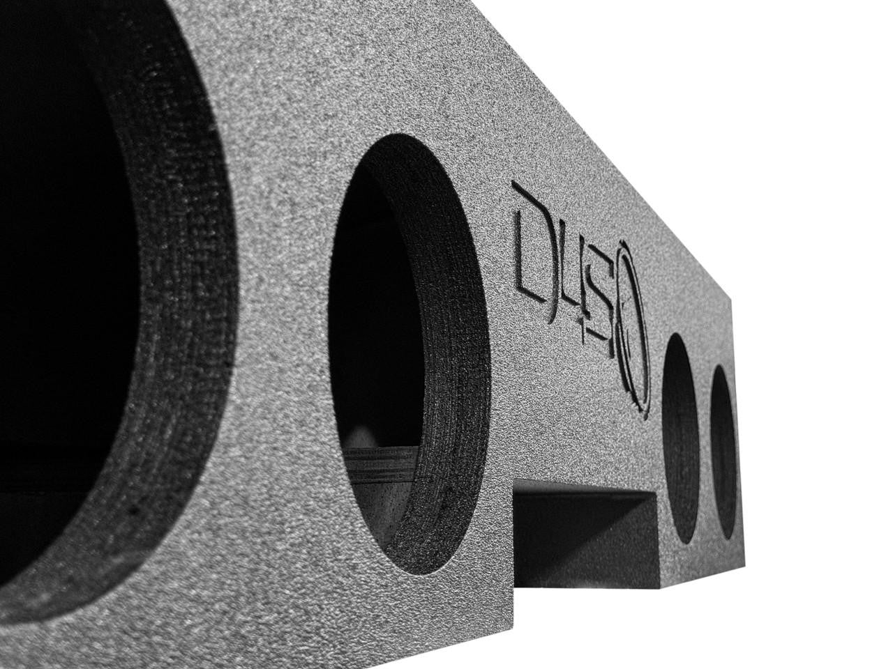 Down4Sound PRO-FAB - Birch - 4X 8-INCH Ported Subwoofer Enclosure - 99-07 GM/CHEVY Extended CAB - 2.5-INCH Seat Lift Required