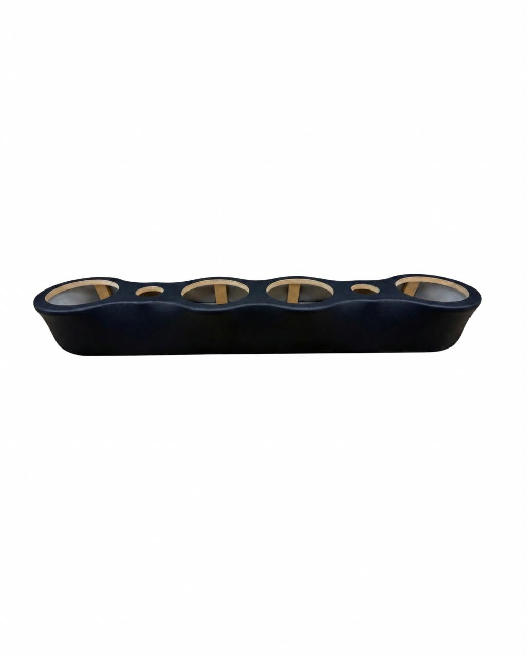 Down4Sound Universal ROOF-MOUNT 6.5" Speaker Box - 4X6.5 + Tweeter Layout Black Vinyl Subwoofer Enclosure