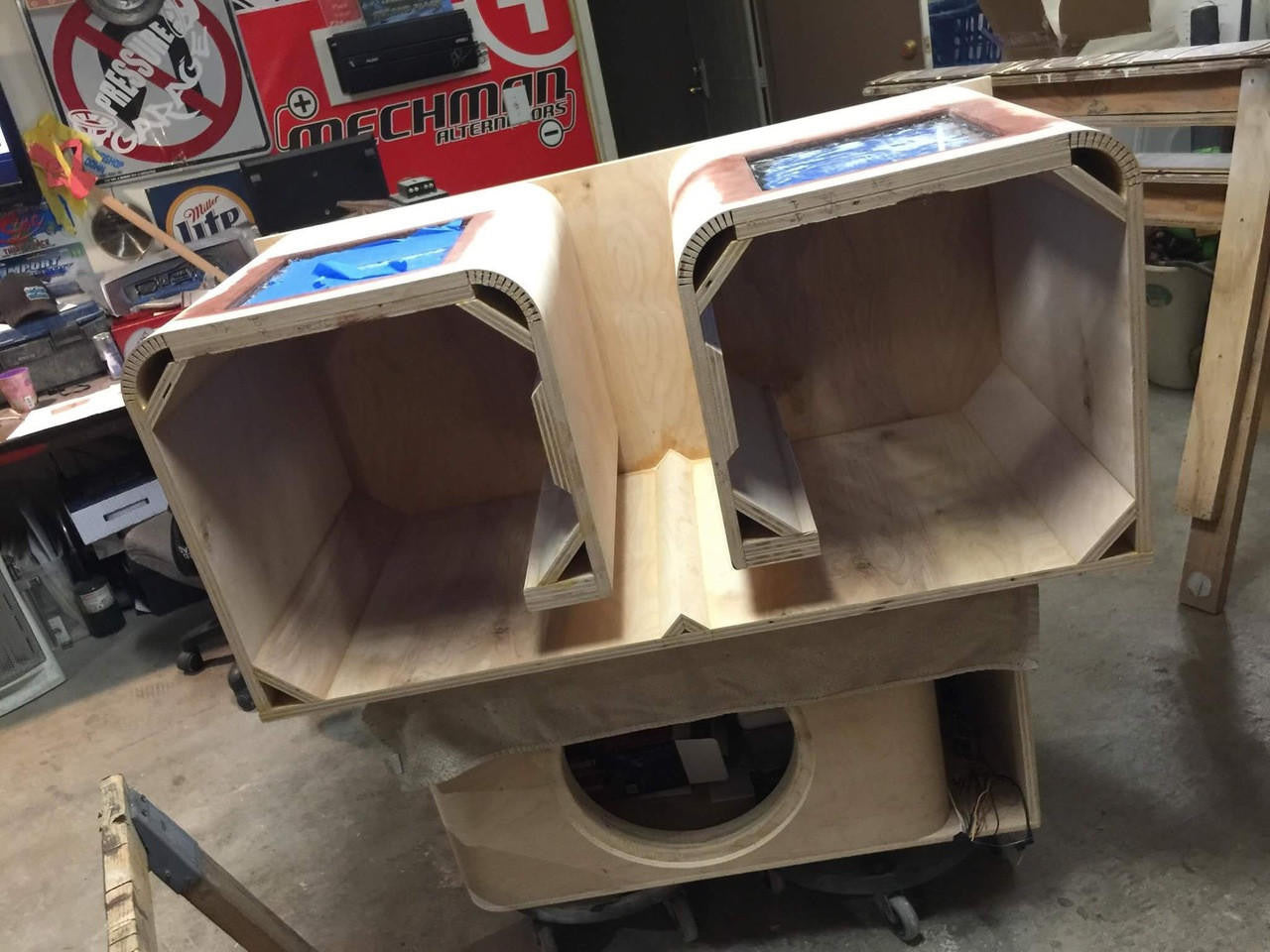 Down4Sound Dual 15" Custom Kerf Ported Subwoofer Box (hand Made IN The Usa) Subwoofer Enclosure