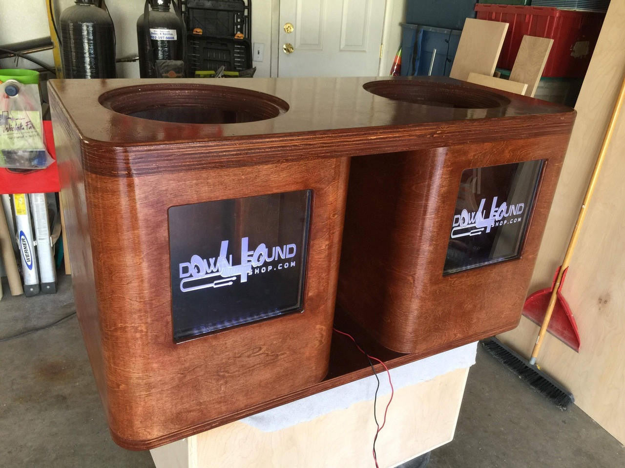 Down4Sound Dual 15" Custom Kerf Ported Subwoofer Box (hand Made IN The Usa) Subwoofer Enclosure