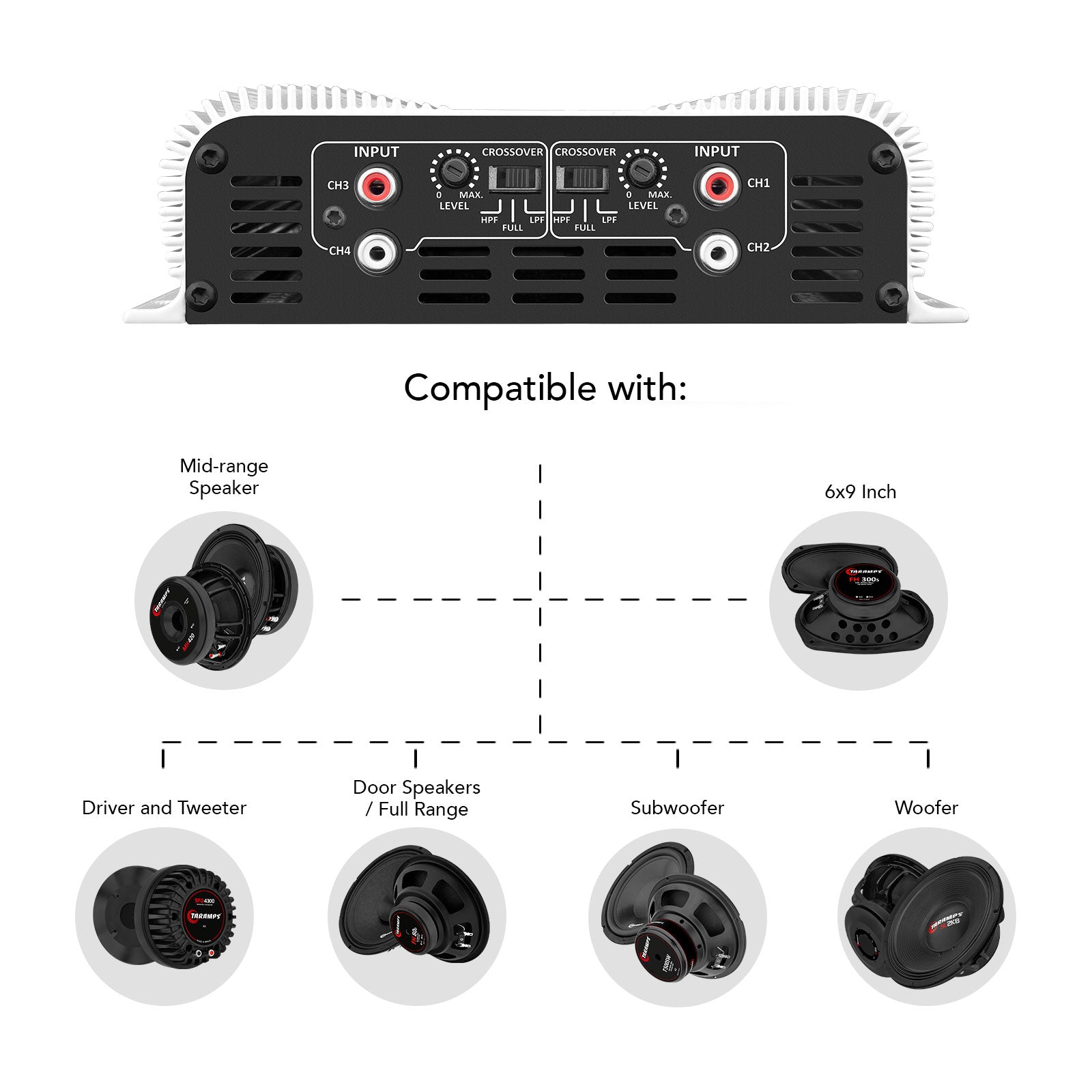 Taramps DS 1200x4 Car Audio Amplifier - 8